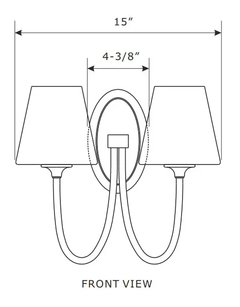 CRYSTORAMA JUN-10322-PN Juno Two Light Wall Mount