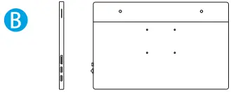 COOLHOOD GSDM1 15.6 Inch Portable Monitor - Installing the stand case 2