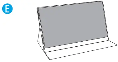 COOLHOOD GSDM1 15.6 Inch Portable Monitor - Installing the stand case 5