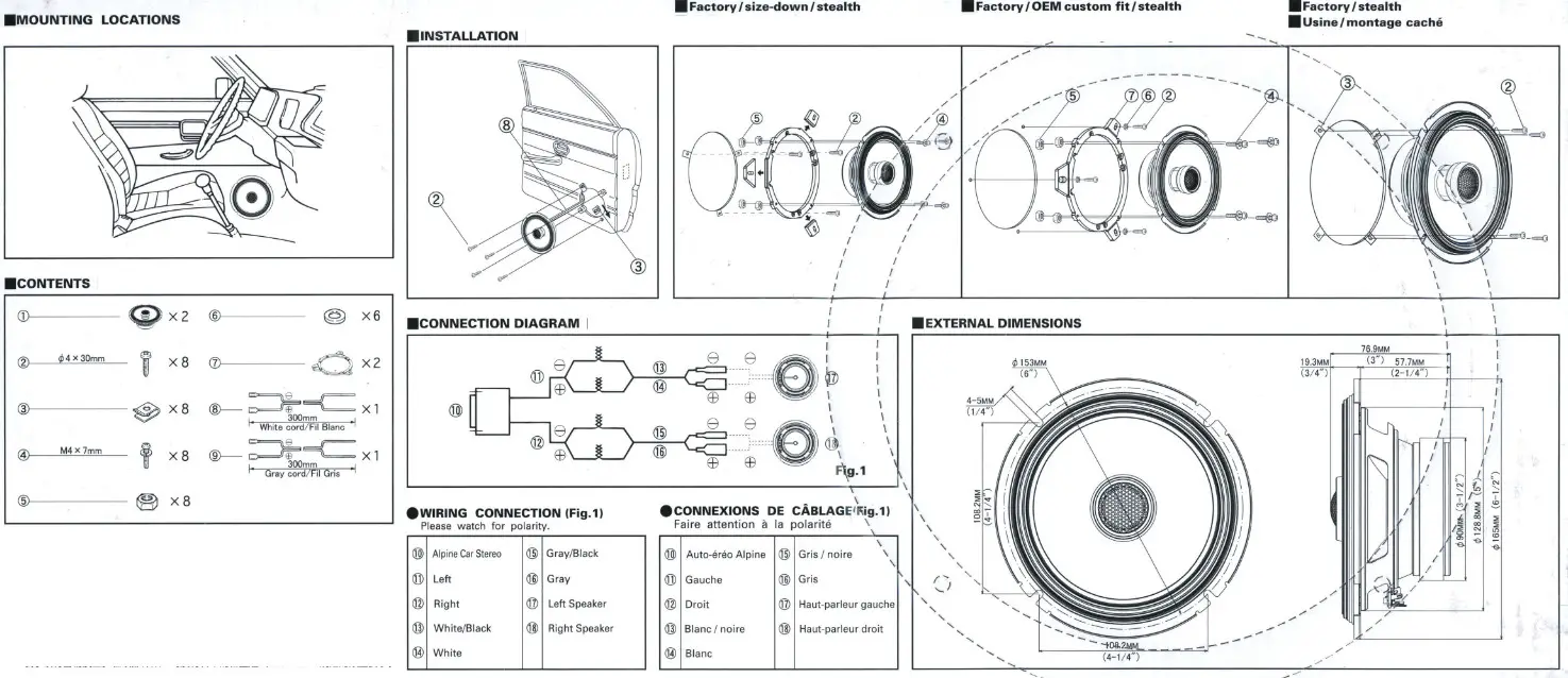 ALPINE S2-S65 Next Generation S-Series 6-1 2 2 Way Car Speakers