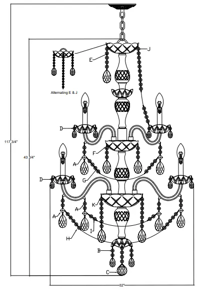 CRYSTORMA-1155-CH-CL-MWP-Traditional-Crystal-15-Light-Chandelier-fig-1