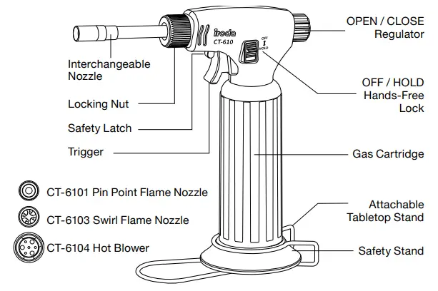 iroda-CT-6101-Professional-Butane-Torch-FIG-1