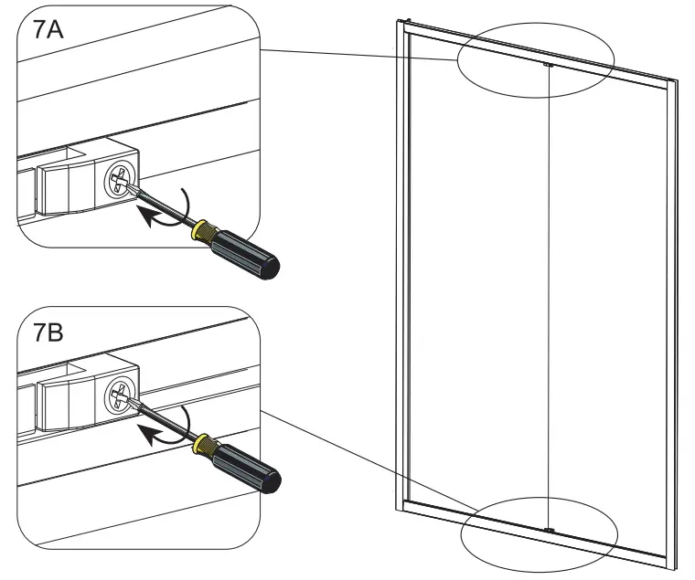 TRITON TN6210 Series Framed Rectangular Sliding Door - Kit6