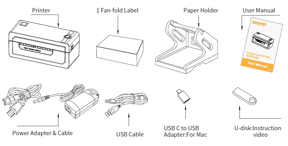 BY-426 Thermal Label Printer 2