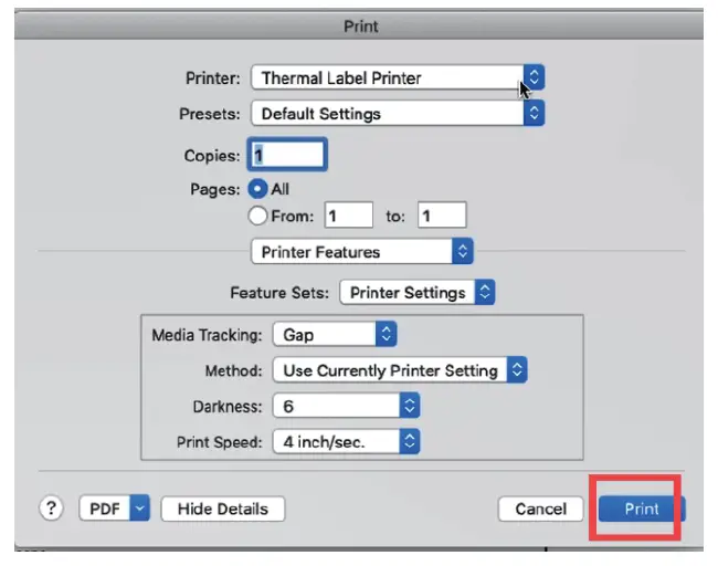 BY-426 Thermal Label Printer 38