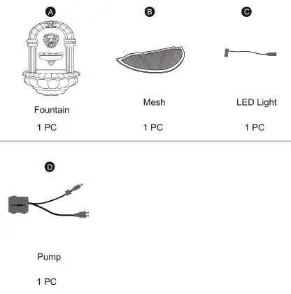 TEAMSON-HOME-201605PT-Peaktop-Lion-Head-Wall-Fountain-with-LED-Light-FIG-4