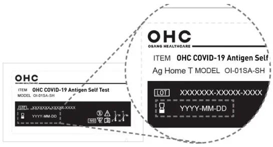 OHC COVID-19 Antigen Self Test - Check test expiration