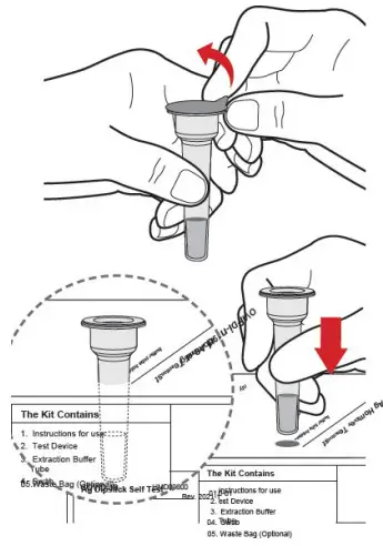 OHC COVID-19 Antigen Self Test - tube & filter cap