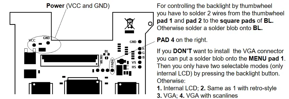 McWill REV3.0 LYNX-II LCD Replacement MOD - GND