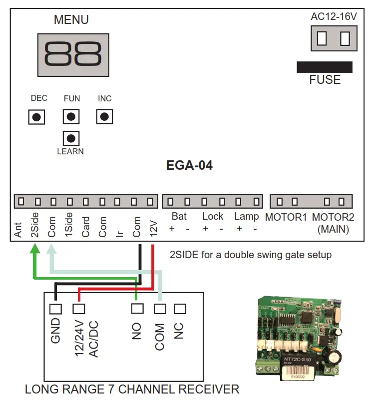 Electric Gates E8 500 Swing Gate Opener Wiring Guide - CHANNEL