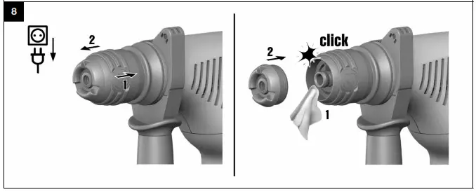 HILTI TE 7 C Rotary Hammer - overview 5