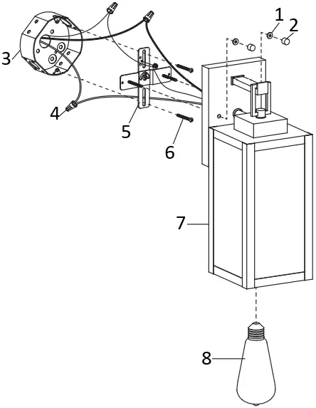 Hukoro F19051-BK 17.6 Inch 1-Light Modern Outdoor Wall Light 0