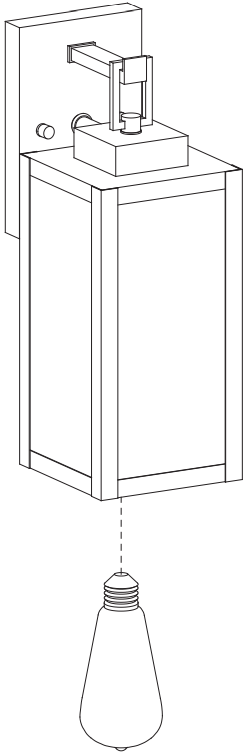 Hukoro F19051-BK 17.6 Inch 1-Light Modern Outdoor Wall Light 4