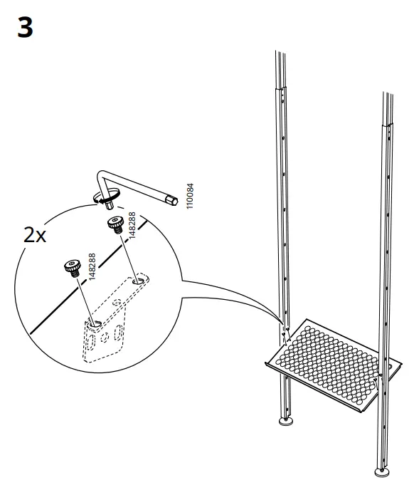 IKEA ELVARLI Shoe Shelf - Assembly 2