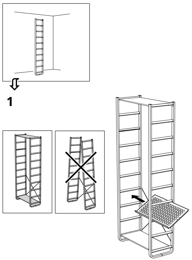 IKEA ELVARLI Shoe Shelf - Assembly 3