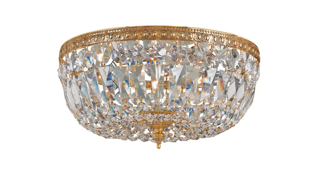 Crystorama 716-ch-cl-s Three Light Ceiling Mount Instruction Manual