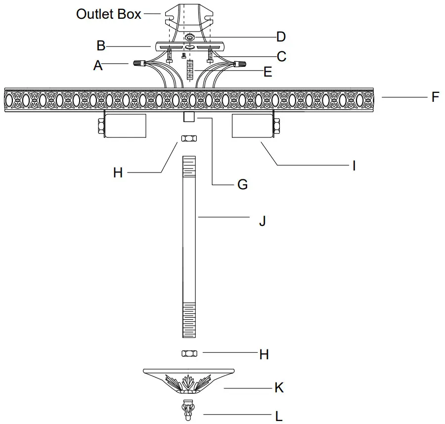 CRYSTORAMA 716 CH-CL S Three Light Ceiling Mount - Part Number