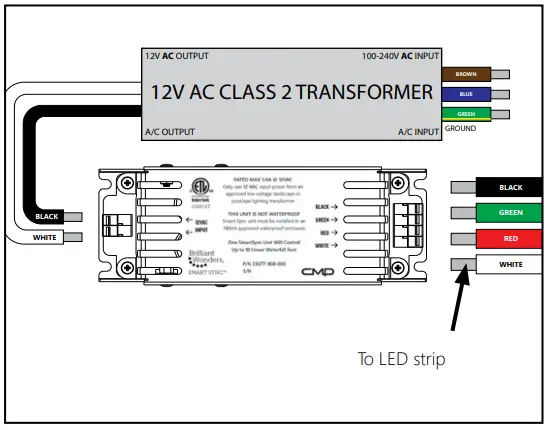 Custom Molded Products 25776 130 120 Brilliant Wonders LED Waterfall 2.0 - WIRING 2