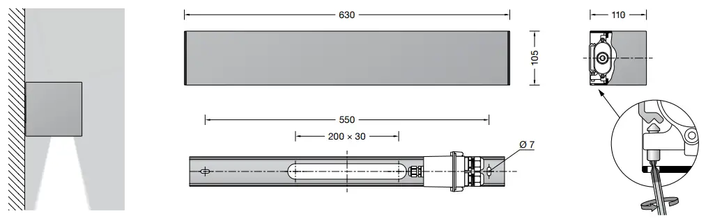 BEGA 24585 Wall Luminaires with Directed Light