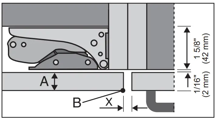 Miele 11 930 740 Bottom Mount Unit - door