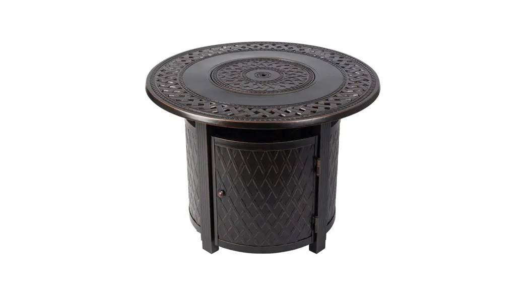 Fire Sense 63692-ng Hedges Round Aluminum Fire Pit User Manual