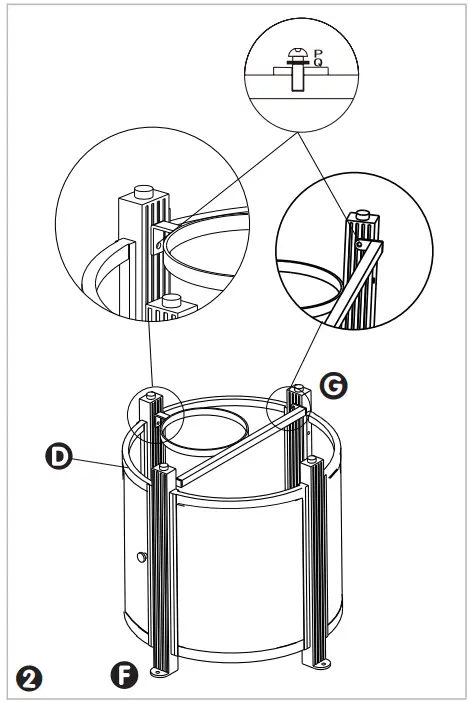 Fire Sense 63692-NG Hedges Round Aluminum Fire Pit - Fig 4