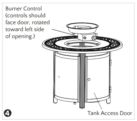 Fire Sense 63692-NG Hedges Round Aluminum Fire Pit - Fig 6