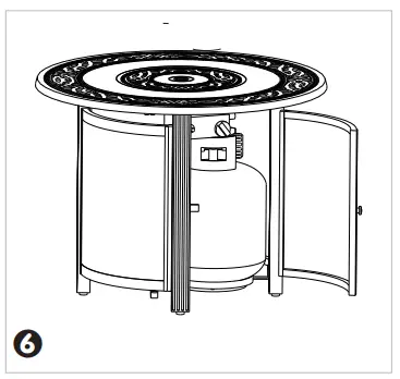 Fire Sense 63692-NG Hedges Round Aluminum Fire Pit - Fig 9