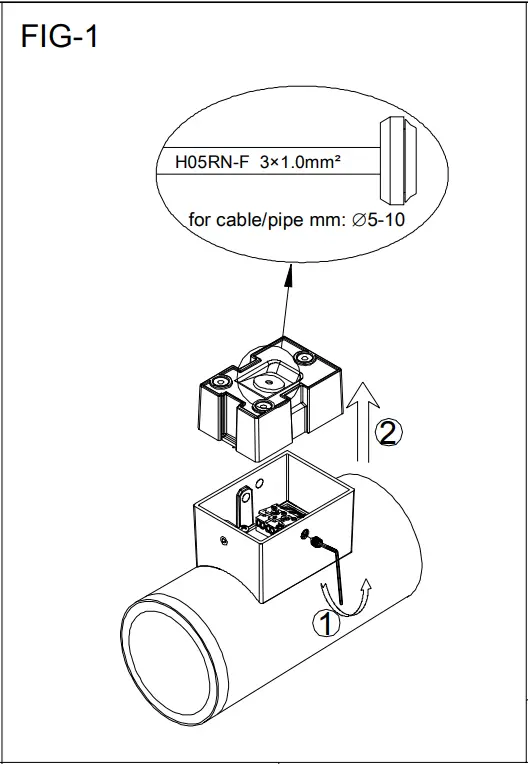 HALCYON EX152 Surface Mount Column Spot One Way Large - FIGURE 2