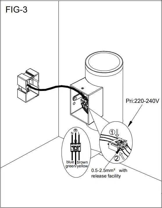 HALCYON EX152 Surface Mount Column Spot One Way Large - FIGURE 5