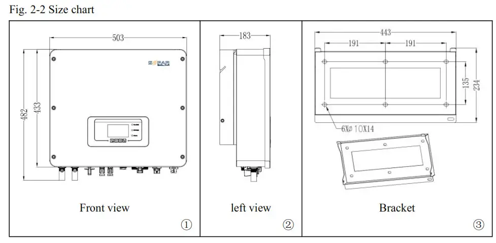 Sofarsolar HYD 3000-EP Single Phase Hybrid Inverter - Fig3