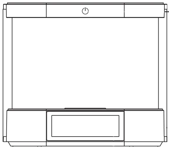 BAUHN ACRWC-0423-W, ACRWC-0423-M Clock Radio with Dual Wireless Charging