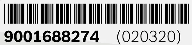 BOSCH PIE8 DC Built-in Induction Hob - Bar Code