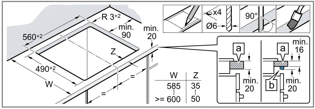 BOSCH NKN645G17 Induction Hob - units