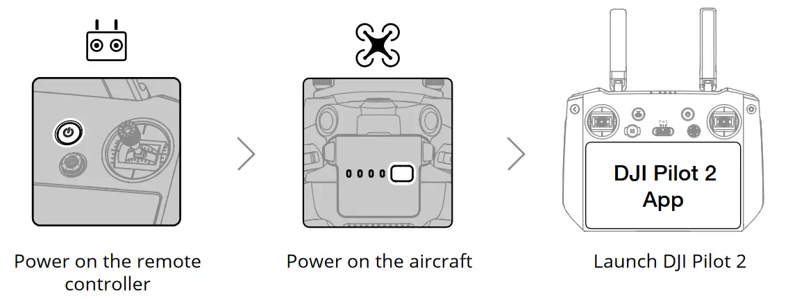 dji M3M Aircraft Remote Controller - Takeoff