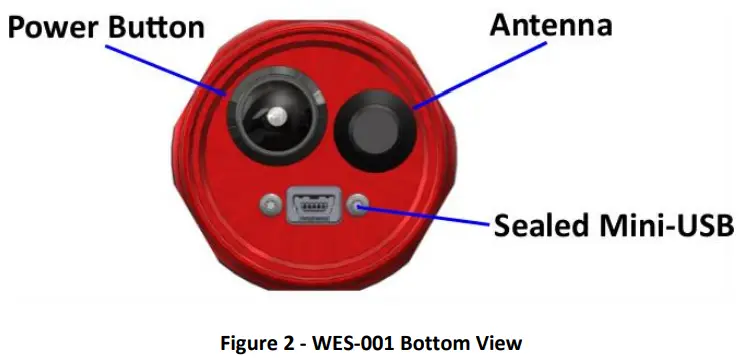 FORT Robotics WES 001 F Rugged Handheld Emergency Stop with SafetySense Wireless - Bottom View