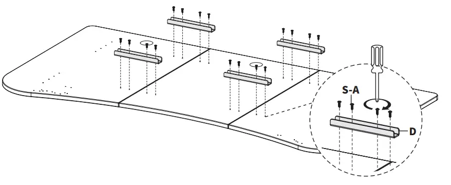V I V O DESK TOP1B 63x32 Inch Table Top - PACKAGE 2