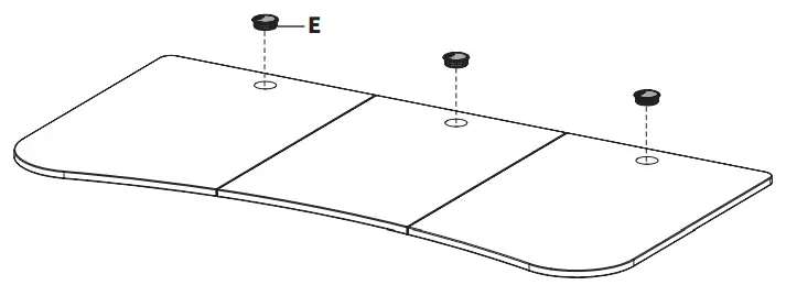 V I V O DESK TOP1B 63x32 Inch Table Top - PACKAGE 3