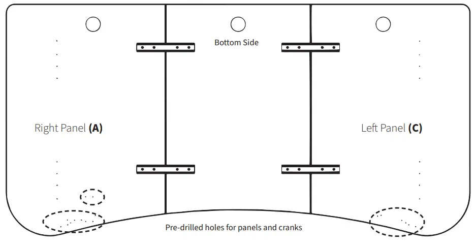 V I V O DESK TOP1B 63x32 Inch Table Top - PACKAGE 4