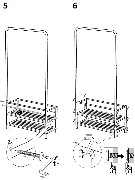 IKEA-203-297-89-PINNIG-Coat-Rack-with-Shoe-Storage-Bench-fig 10