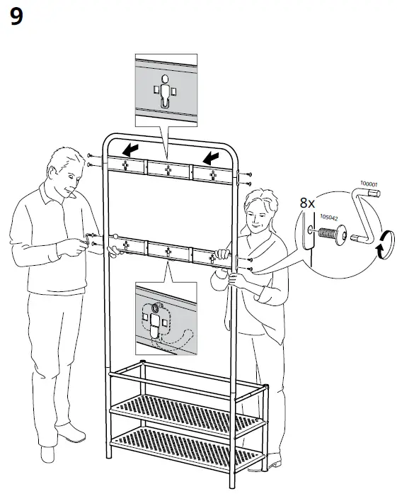 IKEA-203-297-89-PINNIG-Coat-Rack-with-Shoe-Storage-Bench-fig 12