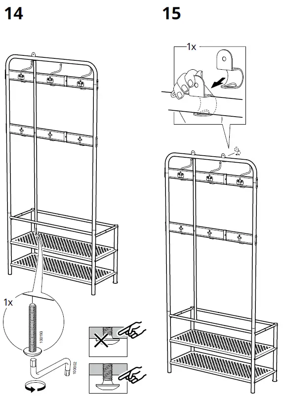 IKEA-203-297-89-PINNIG-Coat-Rack-with-Shoe-Storage-Bench-fig 16