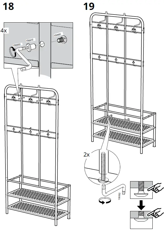 IKEA-203-297-89-PINNIG-Coat-Rack-with-Shoe-Storage-Bench-fig 18