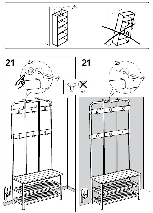 IKEA-203-297-89-PINNIG-Coat-Rack-with-Shoe-Storage-Bench-fig 20