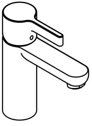 hansgrohe 31060000 Metris S Single Lever Basin Mixer