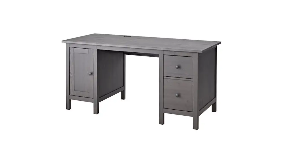 Ikea Aa-505125-14-100 Hemnes Desk Dark Gray Stained Instruction Manual