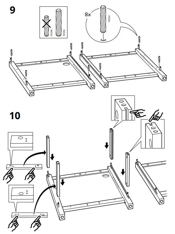 IKEA AA-505125-14-100 HEMNES Desk Dark Gray Stained - fig 11