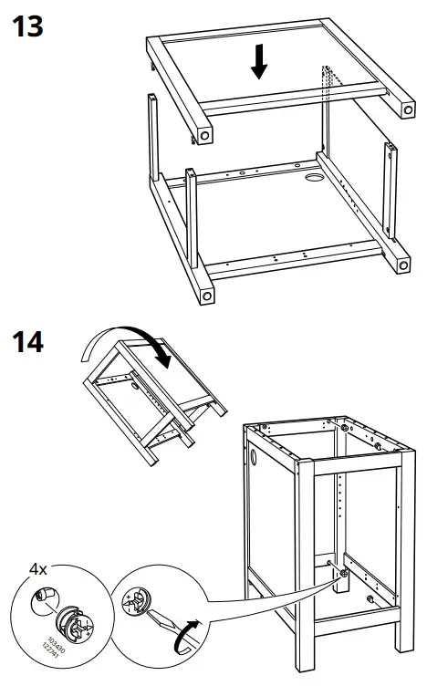 IKEA AA-505125-14-100 HEMNES Desk Dark Gray Stained - fig 14