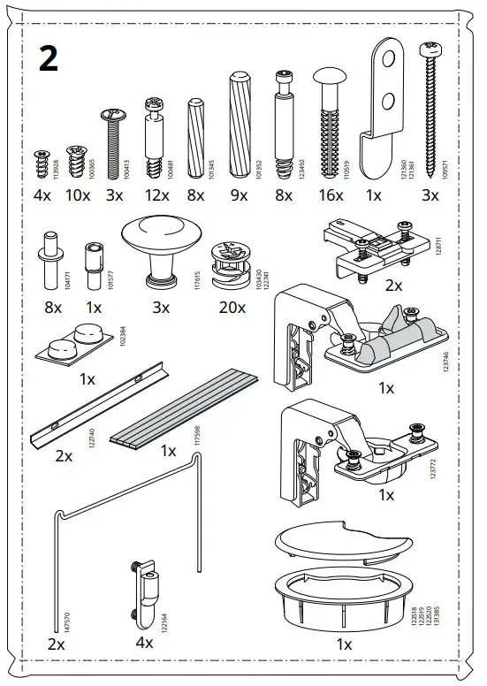 IKEA AA-505125-14-100 HEMNES Desk Dark Gray Stained - fig 2