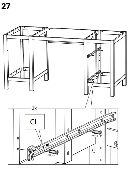 IKEA AA-505125-14-100 HEMNES Desk Dark Gray Stained - fig 26